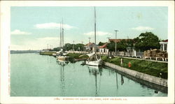 Evening on Bayou St. John New Orleans, LA Postcard Postcard Postcard