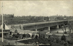 Fairmount Park - Girard Ave. Bridge from the Zoo Postcard