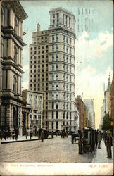 St. Paul Building, Braodway Postcard