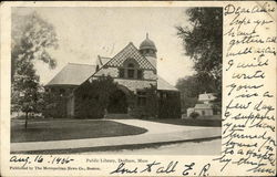 Public Library Dedham, MA Postcard Postcard Postcard