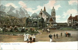 Tyrolean Alps 1904 St. Louis Worlds Fair Postcard Postcard Postcard