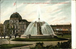 City Hall and Bajnotti Fountain Postcard