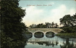 Bridge Near Newton Lower Falls Postcard