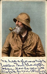 A Cape Ann Fisherman Gloucester, MA Postcard Postcard Postcard