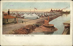 Tent City Coronado Beach, CA Postcard Postcard Postcard