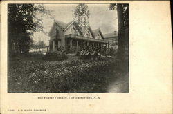 The Foster Cottage Clifton Springs, NY Postcard Postcard Postcard