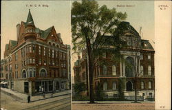 Y.M.C.A. Building and Balliol School Postcard