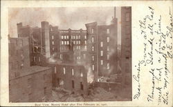 Rear View, Mowry Hotel After Fire, February 10, 1907 Syracuse, NY Postcard Postcard Postcard