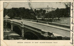 Bridge Leading to Goat Island Niagara Falls, NY Postcard Postcard Postcard