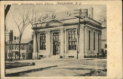 Amsterdam Public Library New York Postcard Postcard Postcard