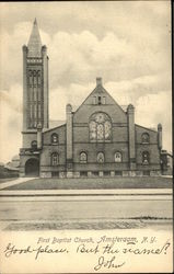 First Baptist Church Amsterdam, NY Postcard Postcard Postcard