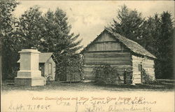 Indian Council House and Mary Jemison Grave Portage, NY Postcard Postcard Postcard