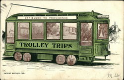 Trolley Trips - Danielson to Providence Postcard