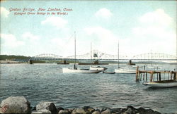 Groton Bridge New London, CT Postcard Postcard Postcard