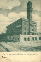 Fire Department Headquarters Postcard