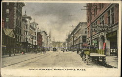 Main Street North Adams, MA Postcard Postcard Postcard