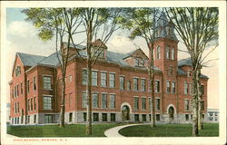 High School and Grounds Newark, NY Postcard Postcard Postcard