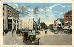 Main Street Looking North St. Johnsbury, VT Postcard Postcard Postcard