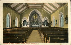 Interior, St. Felix Catholic Church Clifton Springs, NY Postcard Postcard Postcard