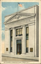 The Farmers and Merchants Bank Geneva, NY Postcard Postcard Postcard