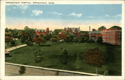 Springfield Hospital and Grounds Massachusetts Postcard Postcard Postcard