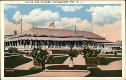 Casino and Grounds Narragansett Pier, RI Postcard Postcard Postcard