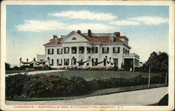 "Crossways", Residence of Mrs. Stuyvesant Fish Newport, RI Postcard Postcard Postcard