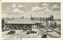 Railroad Station Ayer, MA Postcard Postcard Postcard