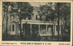 Terrett Cottage, Winter Home of President W. H. Taft Augusta, GA Postcard Postcard Postcard