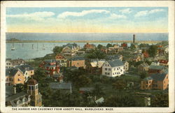 The Harbor and Causeway from Abbott Hall Postcard