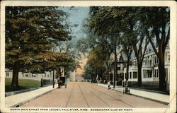 North Main Street from Locust Postcard