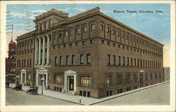 Masonic Temple Columbus, OH Postcard Postcard Postcard