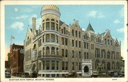 Street View of Scottish Rite Temple Postcard