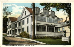 Bradbury Memorial Hospital Belfast, ME Postcard Postcard Postcard