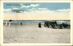 Aeroplane on the Beach Postcard