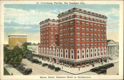 Mason Hotel, Suwanee Hotel in Background St. Petersburg, FL Postcard Postcard Postcard