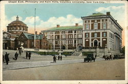 Chapel East, Philosophy and Kent Halls, Columbia University Postcard