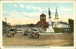 Monument Square and Park Street Double Arch Postcard