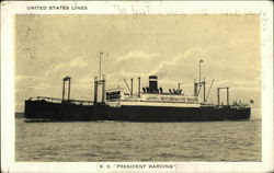 S. S."President Harding" - United States Lines Steamers Postcard Postcard Postcard