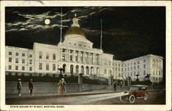 State House by Night Postcard