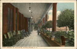 Front Veranda of Sanitarium Clifton Springs, NY Postcard Postcard Postcard