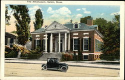 Street View of The Athenaeum Salem, MA Postcard Postcard Postcard