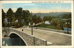 New Arch Bridge, Main Street Postcard