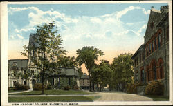 View At Colby College Waterville, ME Postcard Postcard Postcard