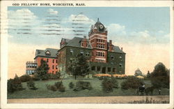 Odd Fellows' Home Postcard