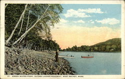 Green Water Pond, Jacobs Ladder Roadway West Becket, MA Postcard Postcard Postcard