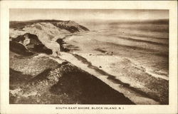 South East Shore Block Island, RI Postcard Postcard Postcard