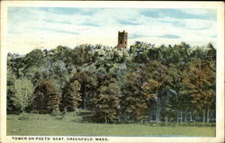 Tower on Poets' Seat Greenfield, MA Postcard Postcard Postcard