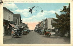 Circuit Avenue, Looking North Oak Bluffs, MA Postcard Postcard Postcard