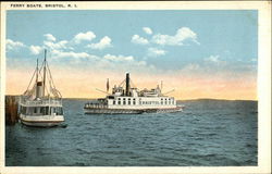 Ferry Boats Postcard